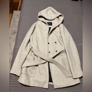 Men's Cream Hooded Jacket